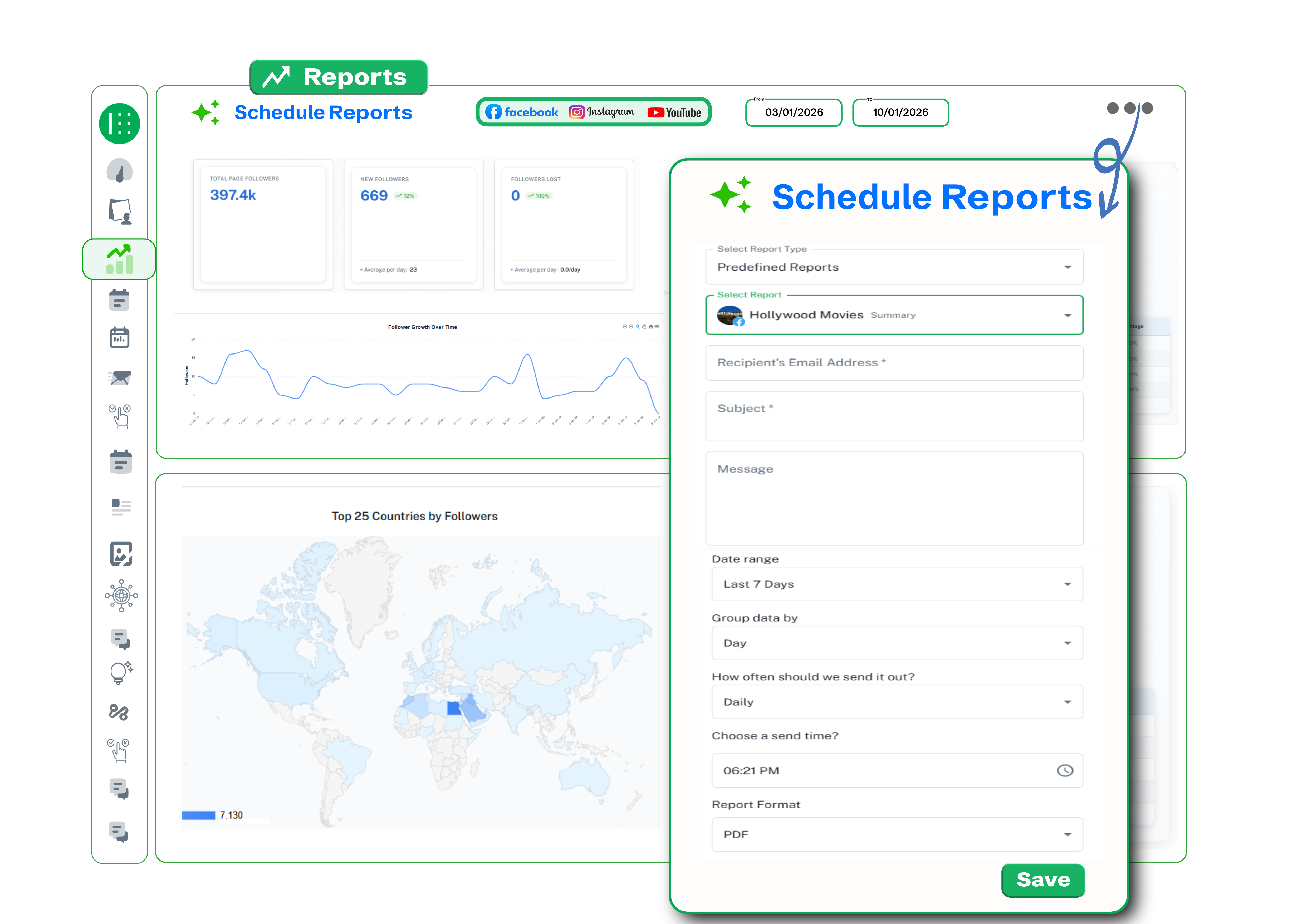 All platforms connected in one hub