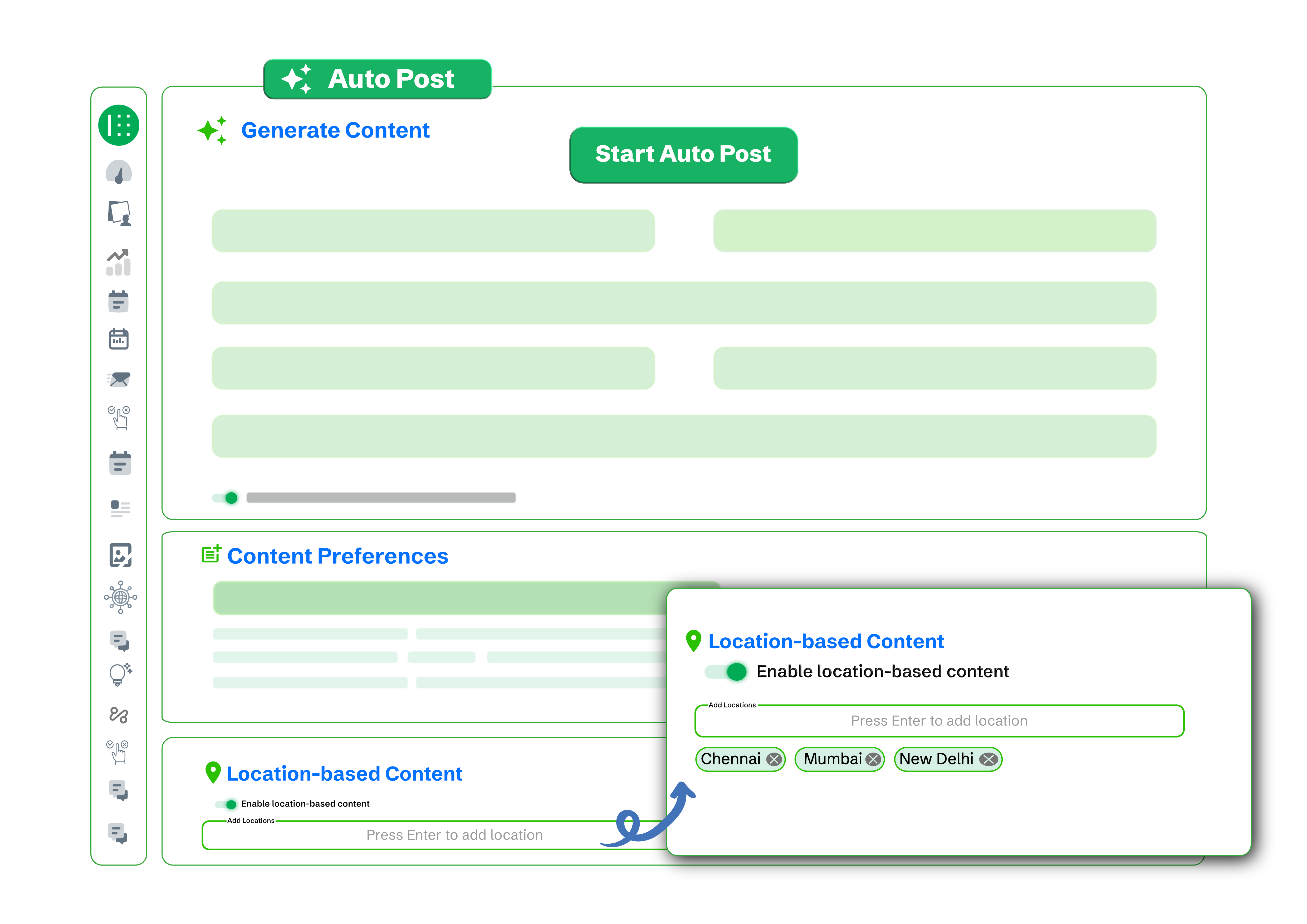 Choose the location for Geo Targeting