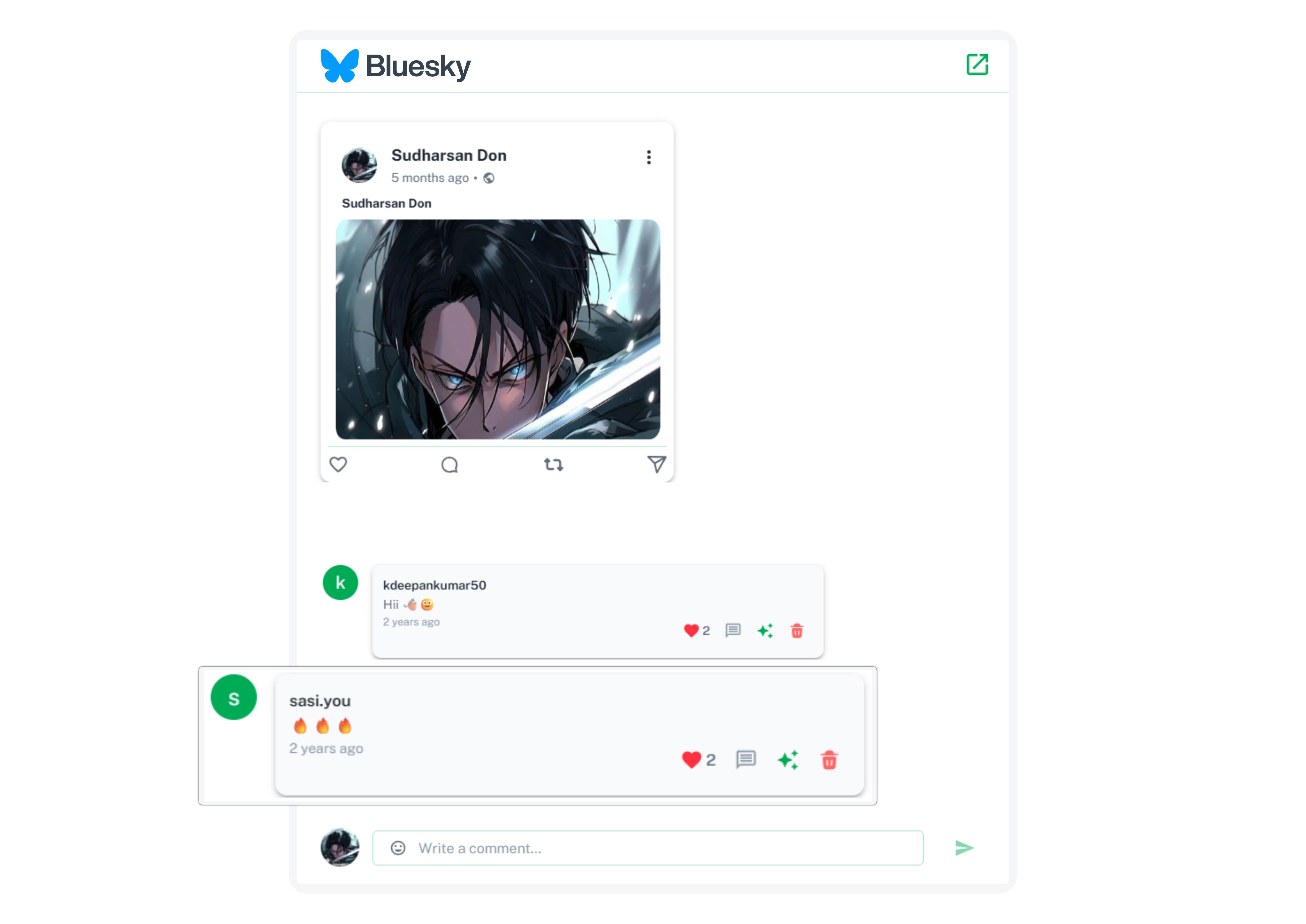 Bluesky reply management