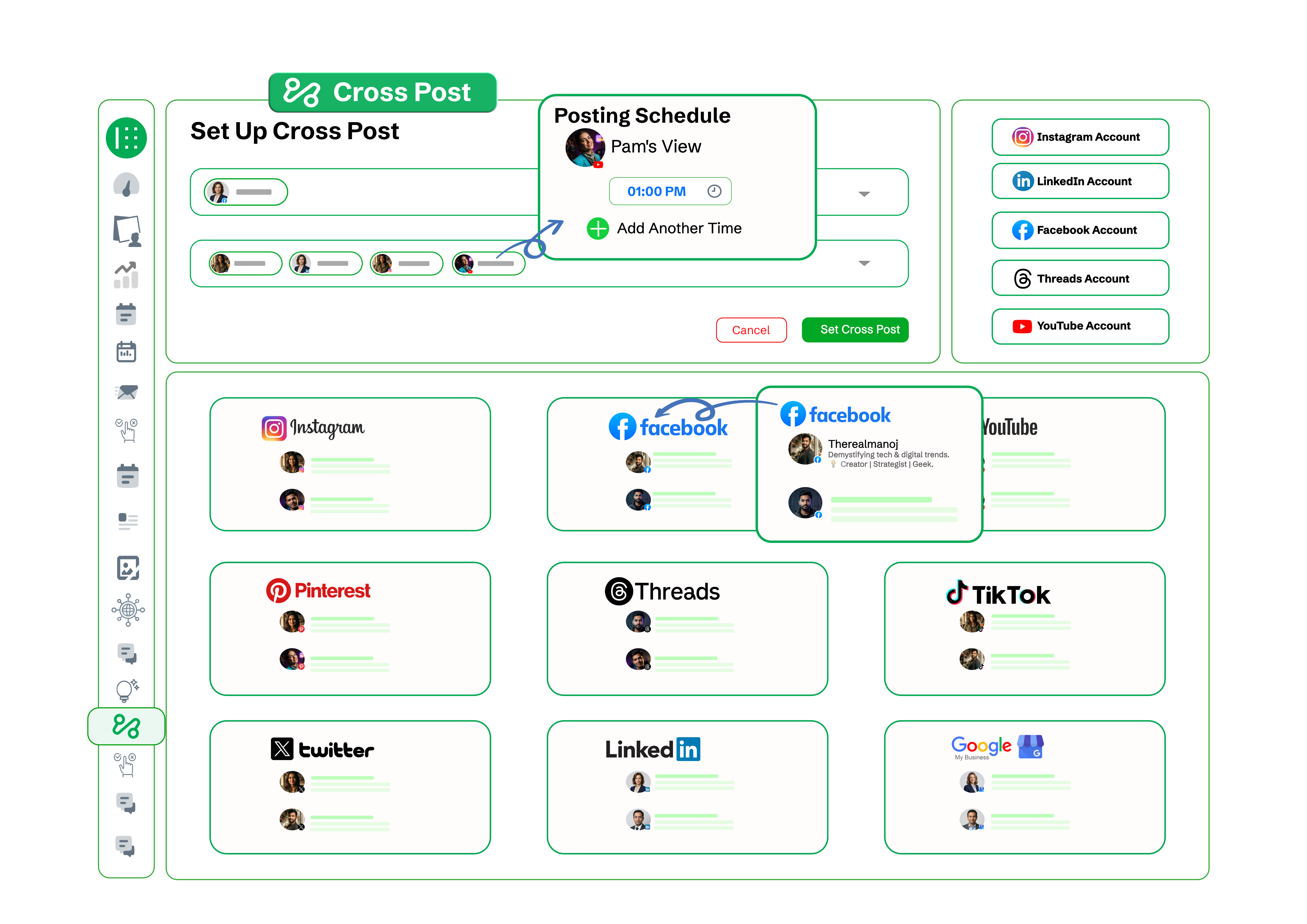 Link posts across platforms