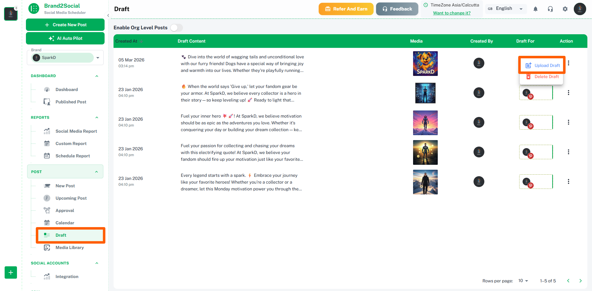 User Templates tool in the Compose page