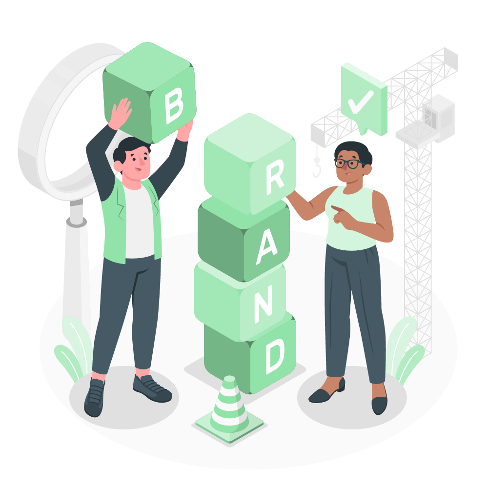 Social media brand management tool for creating and organizing multiple brand identities