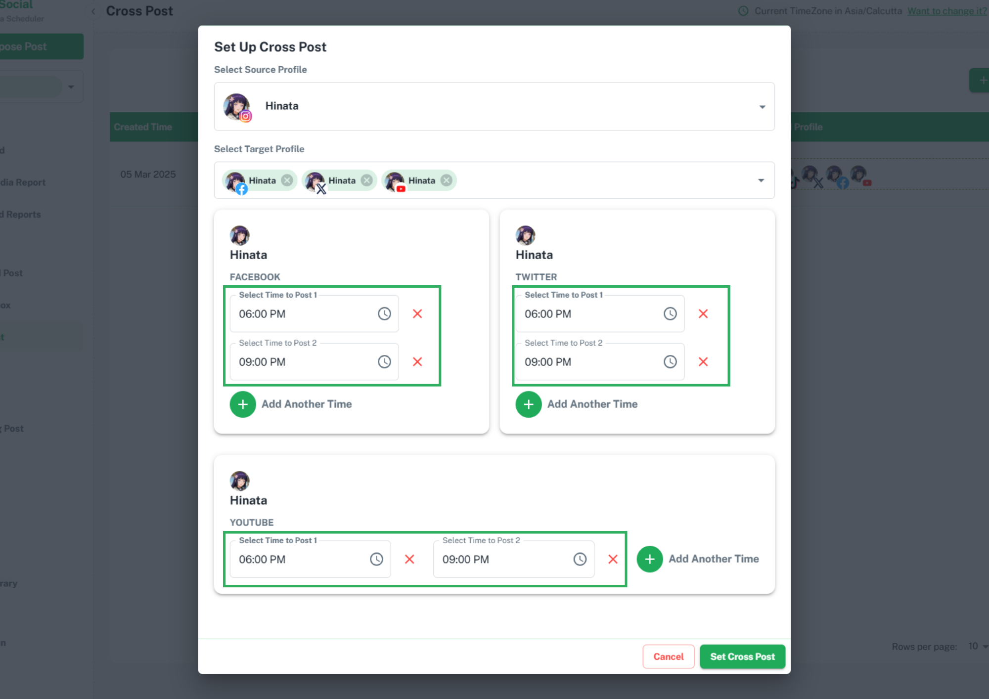 select-timing-for-schedule